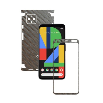 Folie Protectie Carbon Skinz pentru Google Pixel 4 XL - Carbon Gri Argintiu 360 Cut, Skin Adeziv Full Body Cover pentru Rama Ecran, Carcasa Spate si Laterale Folie Protectie Carbon Skinz pentru Google Pixel 4 XL - Carbon Gri Argintiu 360 Cut, Skin Adeziv Full Body Cover pentru Rama Ecran, Carcasa Spate si Laterale