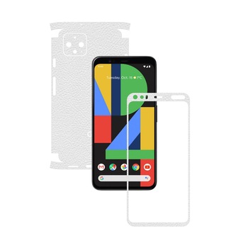 Folie Protectie Carbon Skinz pentru Google Pixel 4 - Piele Alba 360 Cut, Skin Adeziv Full Body Cover pentru Rama Ecran, Carcasa Spate si Laterale Folie Protectie Carbon Skinz pentru Google Pixel 4 - Piele Alba 360 Cut, Skin Adeziv Full Body Cover pentru Rama Ecran, Carcasa Spate si Laterale