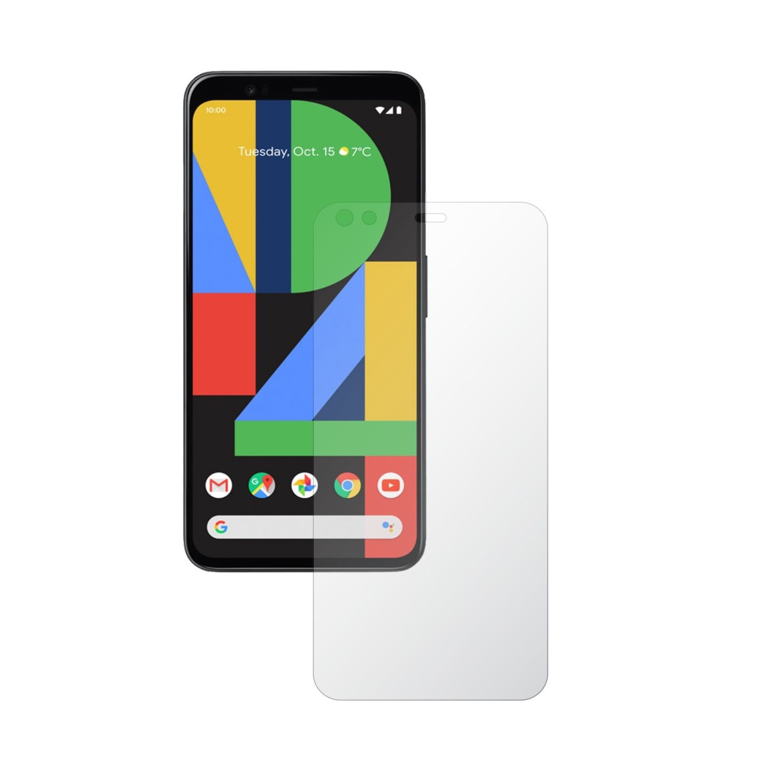 Set 2X Folie Protectie Ecran Invisible Skinz HD pentru Google Pixel 4 - Folie Siliconica Ultra-Clear cu Acoperire Totala, Adeziva si Flexibila