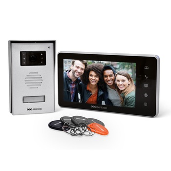 Videointerfon cu chei RFID - 2 fire post extern aplicat Videointerfon cu chei RFID - 2 fire post extern aplicat