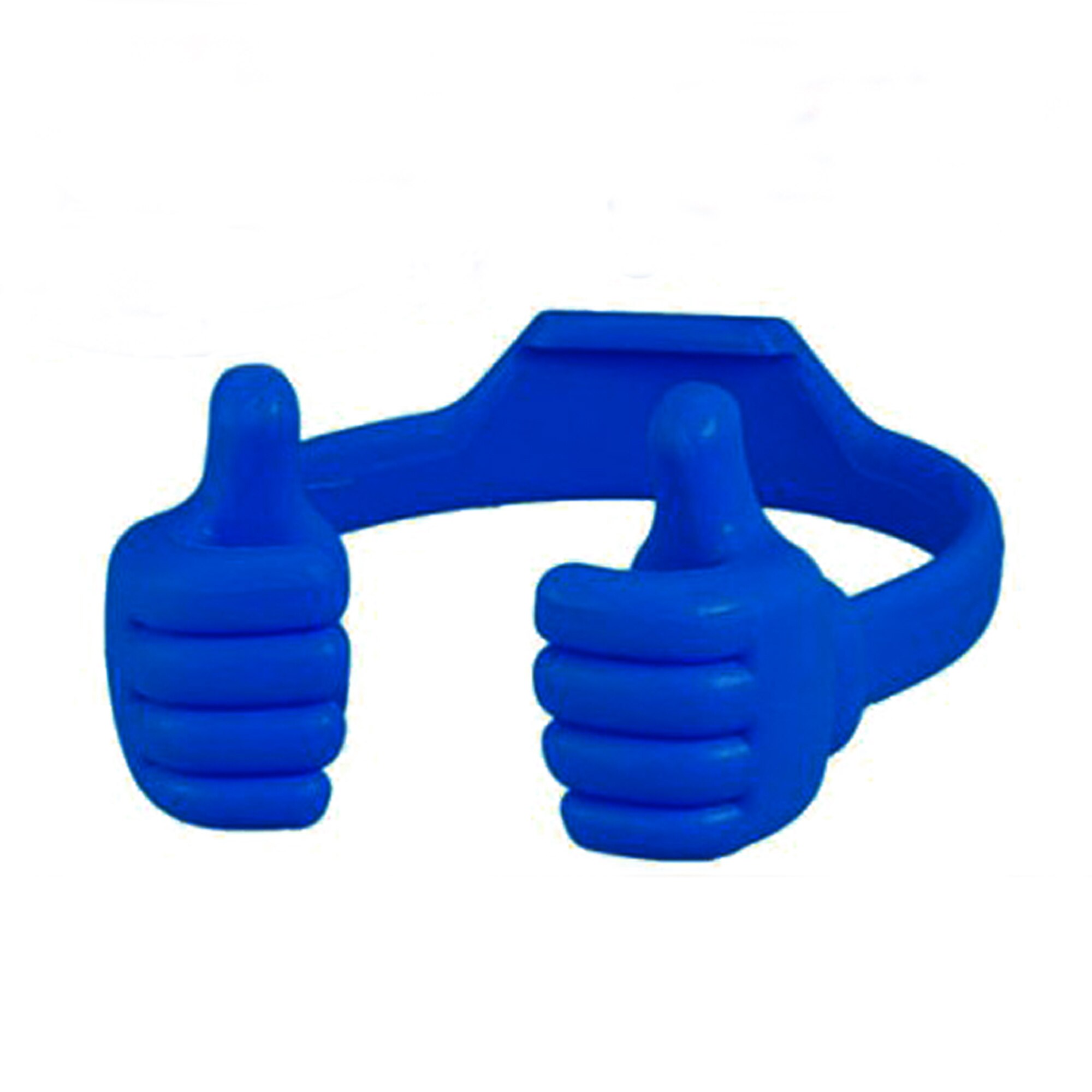 Suport telefon de birou Degete, Piksel, plastic, albastru, flexibil