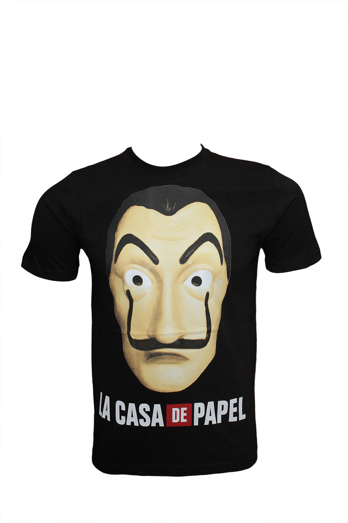 Tricou barbati La Casa de Papel negru/galben, Negru