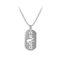 Lantisor Cu Pandantiv Counter Strike Cs M2 Inox, Argintiu