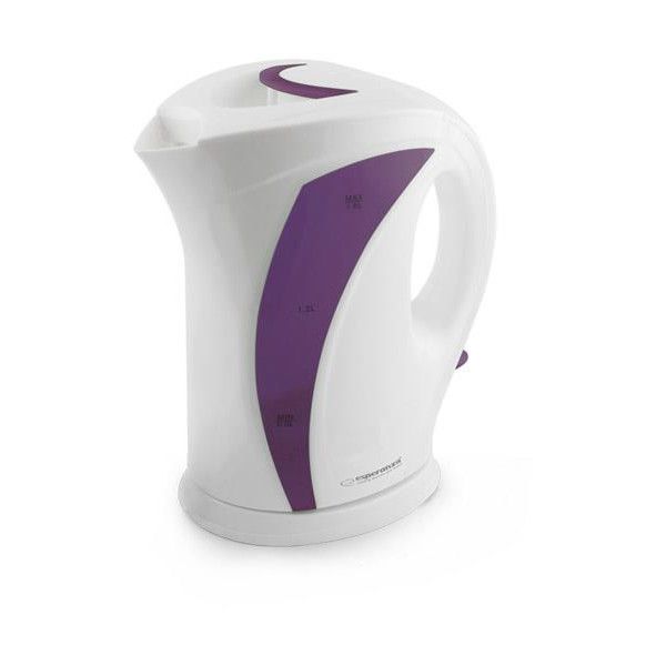 Fierbator din Plastic Rezistent, Putere 2200 W, Capacitate 1,8 L, Alimentare 220 - 240 V, Design Ergonomic, Alb&Violet