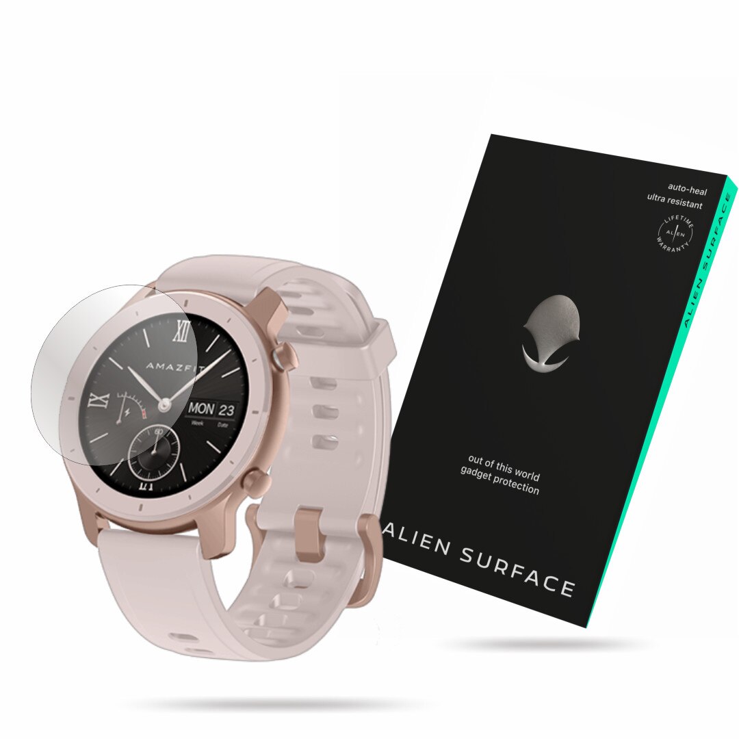 Folie Alien Surface, Xiaomi Amazfit GTR 42mm, protectie ecran 1+2 Rezerve