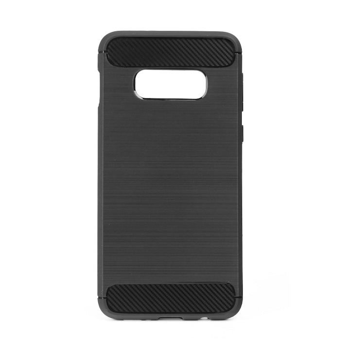 Предпазен гръб Forcell Carbon Case за Samsung Galaxy S10e, Черен
