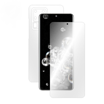 Folie Smart Protection Samsung Galaxy S20 Ultra fullbody, folii ecran si spate, Smart Spray®,Smart Squeegee® si microfibra incluse Folie Smart Protection Samsung Galaxy S20 Ultra fullbody, folii ecran si spate, Smart Spray®,Smart Squeegee® si microfibra incluse