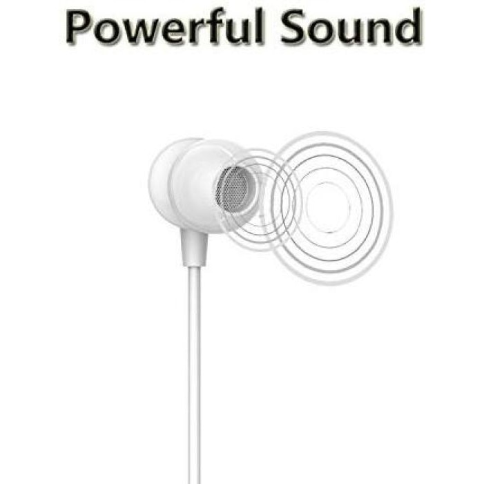 Casti handsfree universale, stereo cu microfon, albe, cu mufa jack 3.5 mm, castile sunt compatibile cu toate telefoanele cu mufa jack