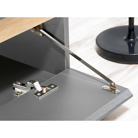 Living Kring Lund,antracit / stejar, 175 x 150 x 37 cm