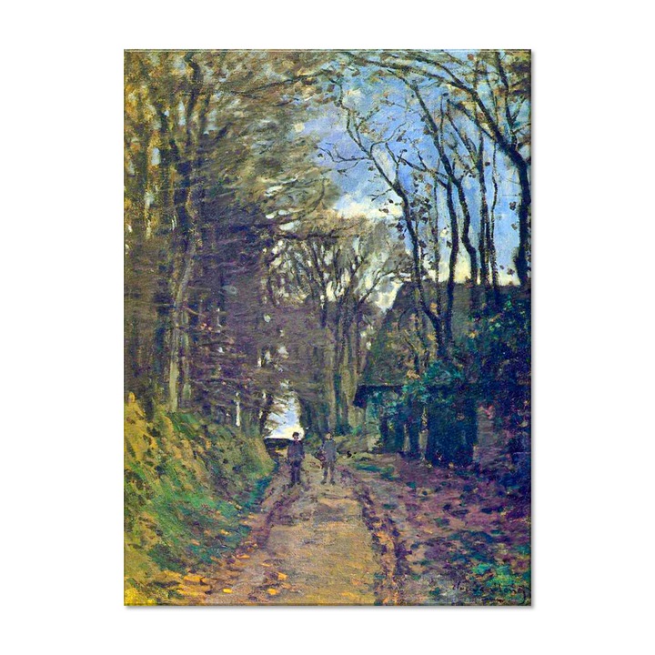 Tablou Canvas Premium Arta Clasica Heartwork, Reproducere, Claude Monet, Lane in Normandy 1868, 59 cm x 80 cm