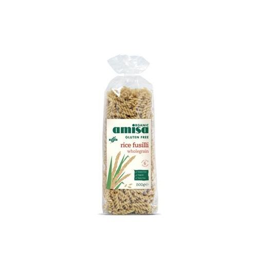 Fusilli Bio din Orez Integral Fara Gluten Amisa 500gr