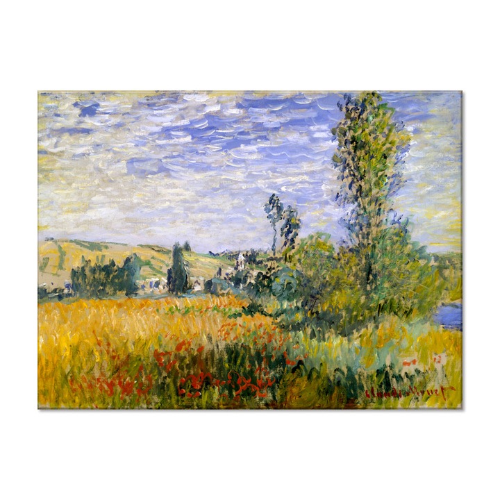 Tablou Canvas Premium Arta Clasica Heartwork, Reproducere, Claude Monet, Vetheuil 1880, 107 cm x 80 cm