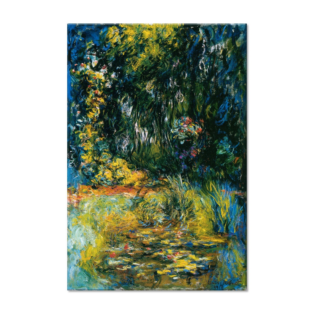 Tablou Canvas Premium Arta Clasica Heartwork, Reproducere, Claude Monet, Water Lily Pond 1918, 54 cm x 80 cm