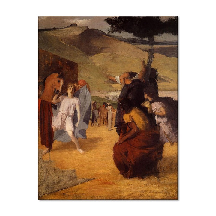 Tablou Canvas Premium Arta Clasica Heartwork, Reproducere, Edgar Degar, Alexander and Bucephalus 1861, 80 cm x 61 cm