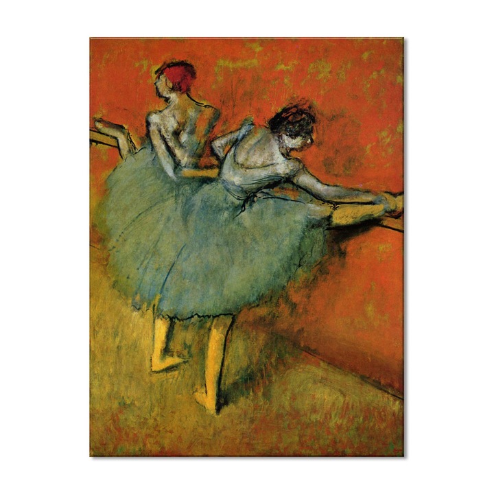 Tablou Canvas Premium Arta Clasica Heartwork, Reproducere, Edgar Degar, Dancers at the Barre 1905, 107 cm x 80 cm