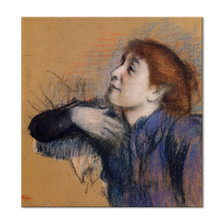 Tablou Canvas Premium Arta Clasica Heartwork, Reproducere, Edgar Degar, Bust of a Woman 1885, 80 cm x 76 cm