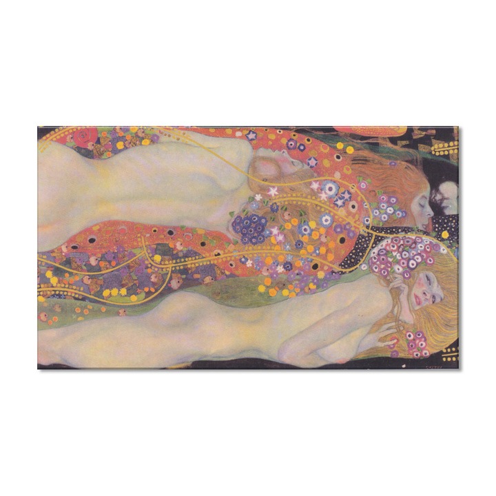 Tablou Canvas Premium Arta Clasica Heartwork, Reproducere, Gustav Klimt, Water Snakes 1907, 80 cm x 46 cm