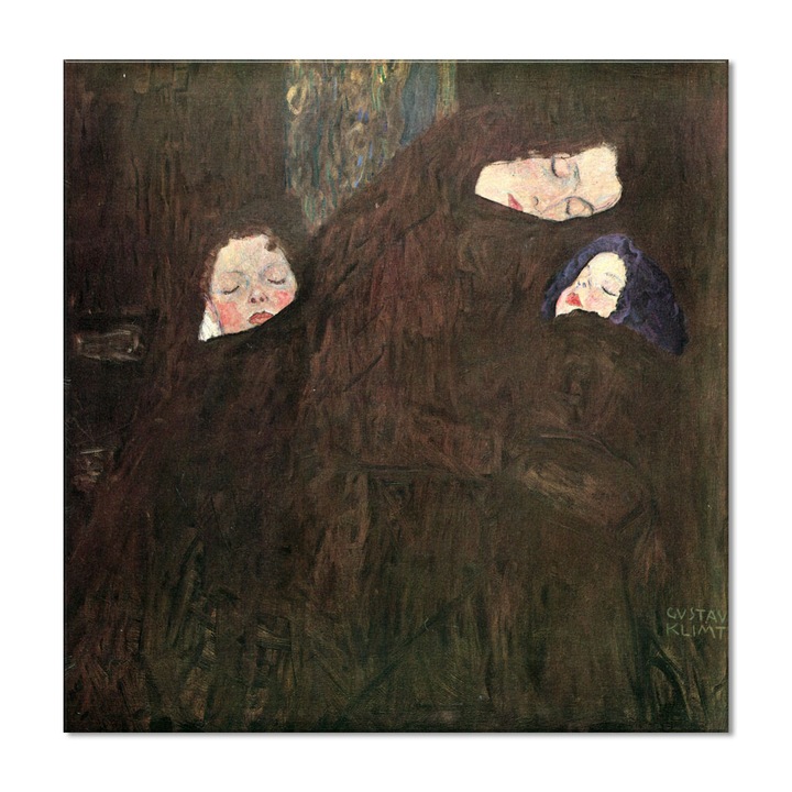 Tablou Canvas Premium Arta Clasica Heartwork, Reproducere, Gustav Klimt, Mother with Children 1910, 79 cm x 80 cm