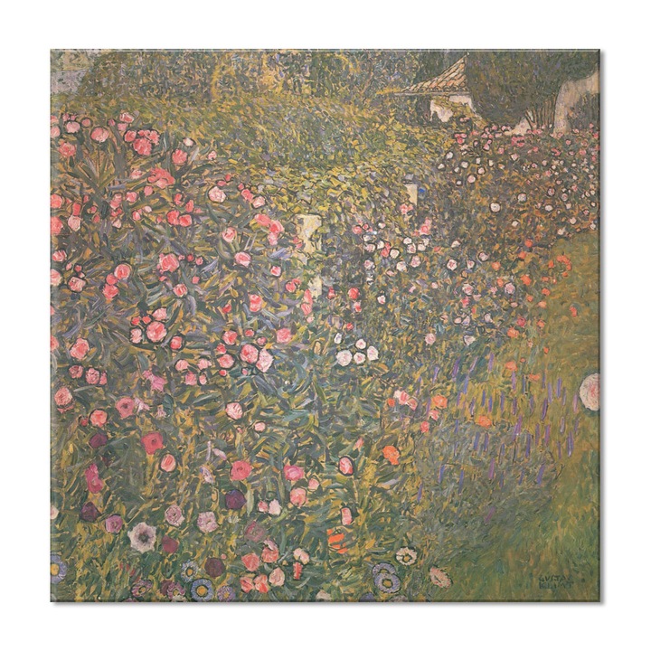 Tablou Canvas Premium Arta Clasica Heartwork, Reproducere, Gustav Klimt, Italian horticultural landscape 1913, 80 cm x 81 cm