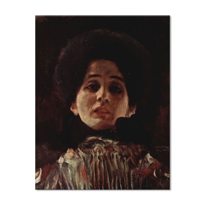 Tablou Canvas Premium Arta Clasica Heartwork, Reproducere, Gustav Klimt, Portrait of a Woman 1899, 62 cm x 80 cm