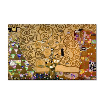 Tablou Canvas Premium Arta Clasica Heartwork, Reproducere, Gustav Klimt, The Tree of Life, Stoclet Frieze 1909, 80 cm x 51 cm Tablou Canvas Premium Arta Clasica Heartwork, Reproducere, Gustav Klimt, The Tree of Life, Stoclet Frieze 1909, 80 cm x 51 cm