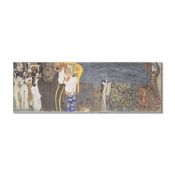 Tablou Canvas Premium Arta Clasica Heartwork, Reproducere, Gustav Klimt, The Beethoven Frieze: The Hostile Powers. Far Wall 1902, 80 cm x 27 cm Tablou Canvas Premium Arta Clasica Heartwork, Reproducere, Gustav Klimt, The Beethoven Frieze: The Hostile Powers. Far Wall 1902, 80 cm x 27 cm