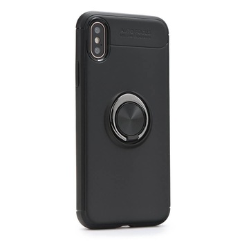 Husa Xioami Redmi 7, cu Suport Telefon tip Inel / Ring si Placa Metalica, Negru Husa Xioami Redmi 7, cu Suport Telefon tip Inel / Ring si Placa Metalica, Negru