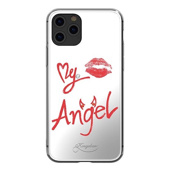 Husa iPhone 11 Pro Max, Cristale Originale Swarovsky, Oglinda, Kingxbar Angel Mirror, Transparent
