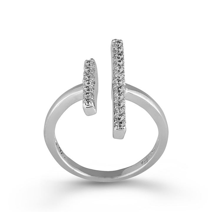 Inel Argint 925 CZ CARLA M, O11910W-55, Marime 55
