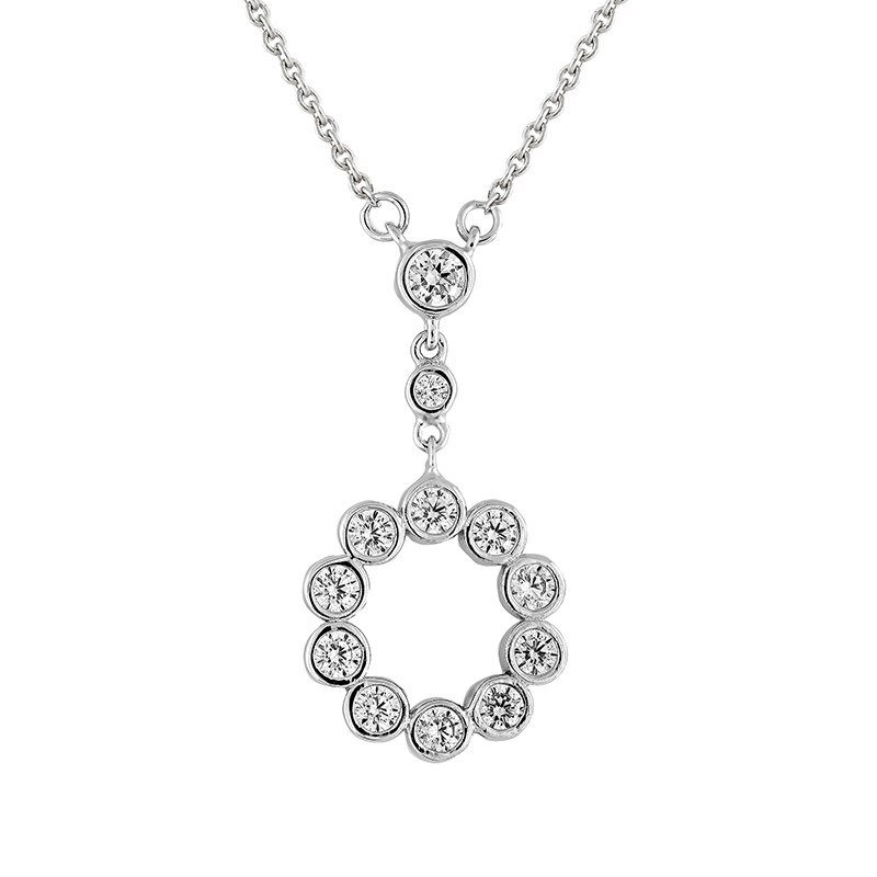 Pandantiv cu Lant Carla M* Argint 925 CZ O32537W