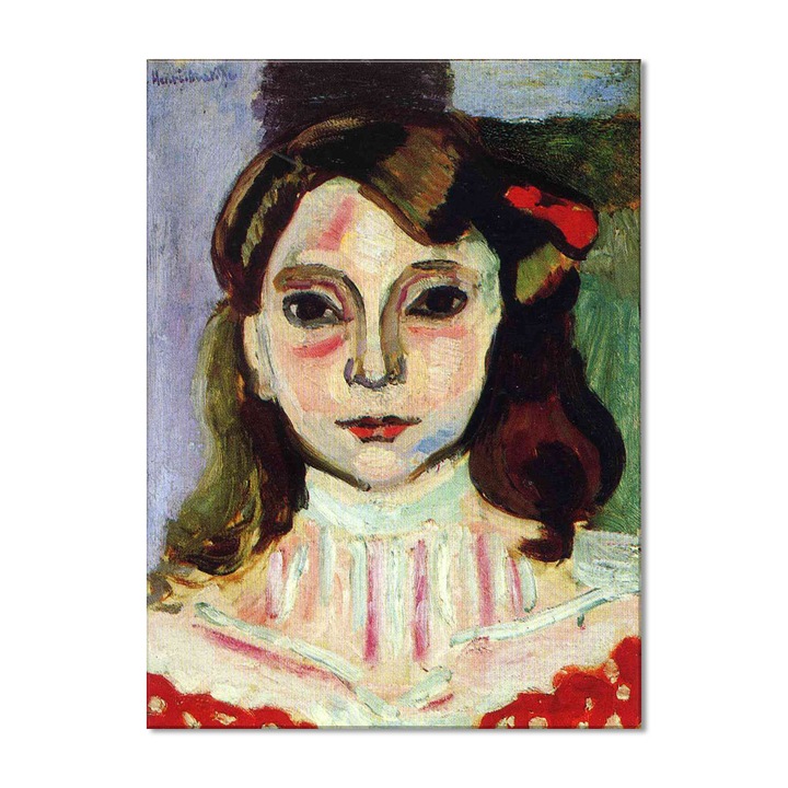 Tablou Canvas Premium Arta Clasica Heartwork, Reproducere, Henri Matisse, Marguerite 1906, 59 cm x 80 cm