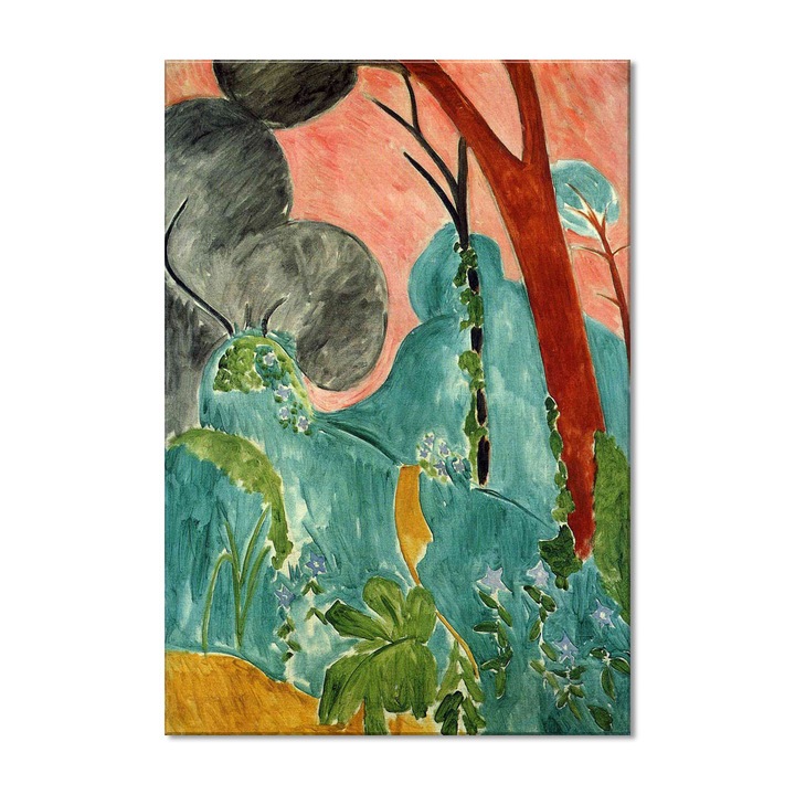 Tablou Canvas Premium Arta Clasica Heartwork, Reproducere, Henri Matisse, Moraccan Garden 1912, 55 cm x 80 cm