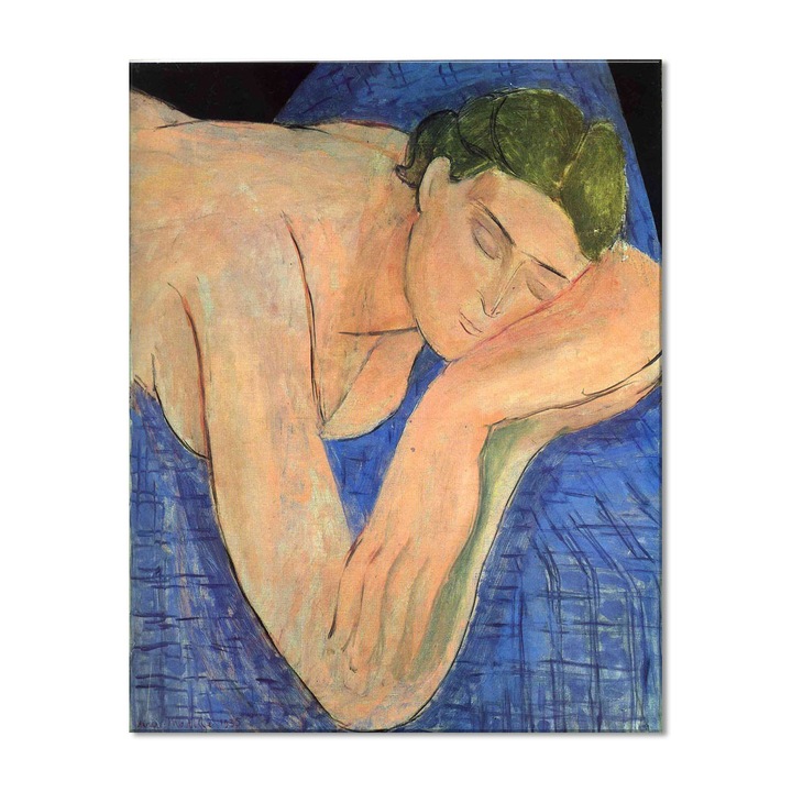 Tablou Canvas Premium Arta Clasica Heartwork, Reproducere, Henri Matisse, The Dream 1935, 63 cm x 80 cm