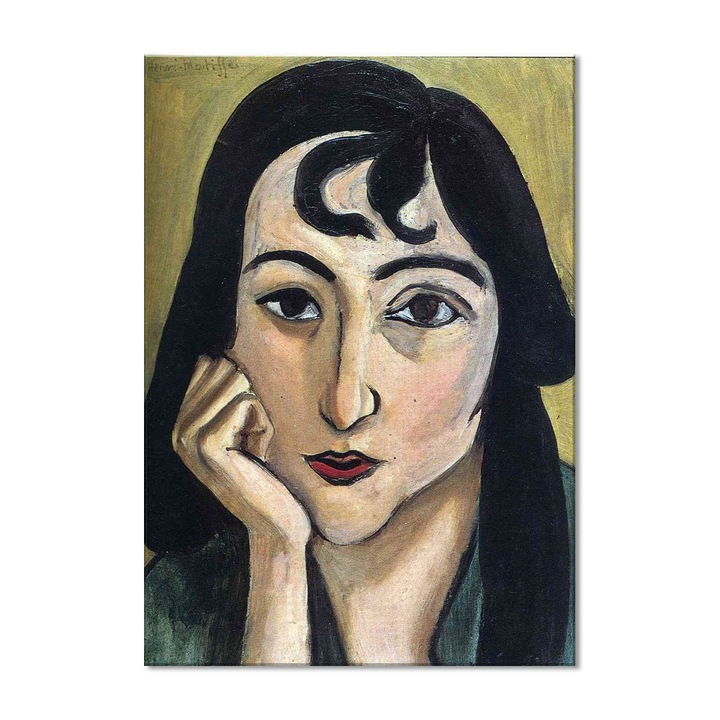 Tablou Canvas Premium Arta Clasica Heartwork, Reproducere, Henri Matisse, Head of Lorette with Curls 1917, 56 cm x 80 cm