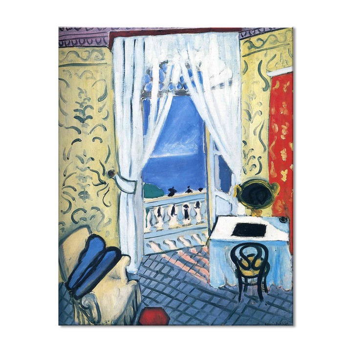 Tablou Canvas Premium Arta Clasica Heartwork, Reproducere, Henri Matisse, Interior with a Violin Case 1919, 63 cm x 80 cm