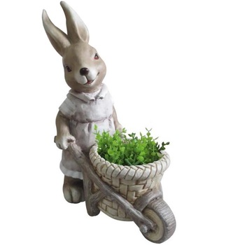 Ghiveci decorativ Strend Pro Rabbit Girl, ceramica, 34 x 19 x 49 cm Ghiveci decorativ Strend Pro Rabbit Girl, ceramica, 34 x 19 x 49 cm