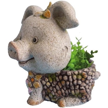 Ghiveci decorativ Strend Pro Pig, ceramica, 32 x 25 x 34 cm Ghiveci decorativ Strend Pro Pig, ceramica, 32 x 25 x 34 cm