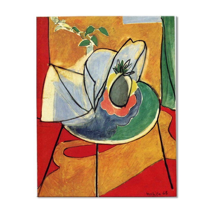 Tablou Canvas Premium Arta Clasica Heartwork, Reproducere, Henri Matisse, The Pinapple 1948, 62 cm x 80 cm