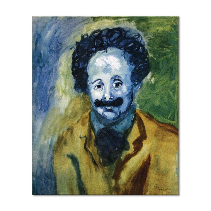 Tablou Canvas Premium Arta Clasica Heartwork, Reproducere, Pablo Picasso, Portrait of Sebastia Junyer-Vidal 1902, 65 cm x 80 cm