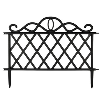 Gardulet pentru gradina sau balcon, dreptunghiular, negru, 3 buc Gardulet pentru gradina sau balcon, dreptunghiular, negru, 3 buc