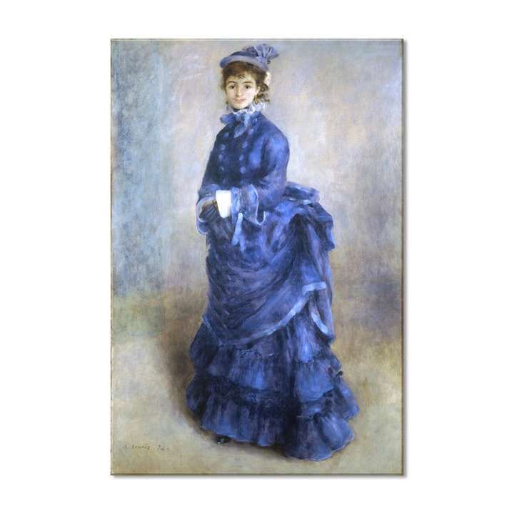 Tablou Canvas Premium Arta Clasica Heartwork, Reproducere, Pierre-Auguste Renoir, The Parisian Girl 1874, 80 cm x 54 cm