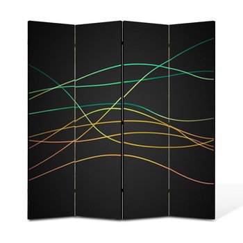 Paravan 4 piese Premium Heartwork TrueColor Dungi fine, Panza pe cadru de lemn, Decoratiuni Moderne pentru Casa, 4 x 45 x 180 cm, 180 x 180 cm Paravan 4 piese Premium Heartwork TrueColor Dungi fine, Panza pe cadru de lemn, Decoratiuni Moderne pentru Casa, 4 x 45 x 180 cm, 180 x 180 cm