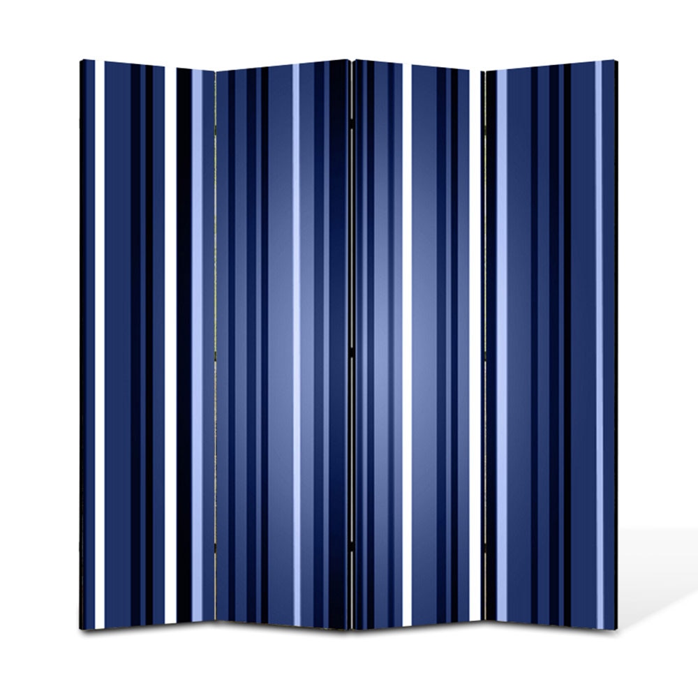 Paravan 4 piese Premium Heartwork TrueColor Dungi verticale, Panza pe cadru de lemn, Decoratiuni Moderne pentru Casa, 4 x 45 x 180 cm, 180 x 180 cm