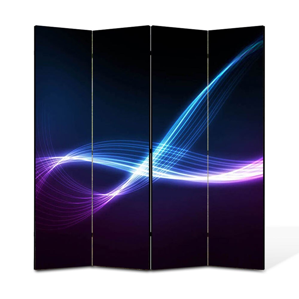 Paravan 4 piese Premium Heartwork TrueColor Energii, Panza pe cadru de lemn, Decoratiuni Moderne pentru Casa, 4 x 45 x 180 cm, 180 x 180 cm