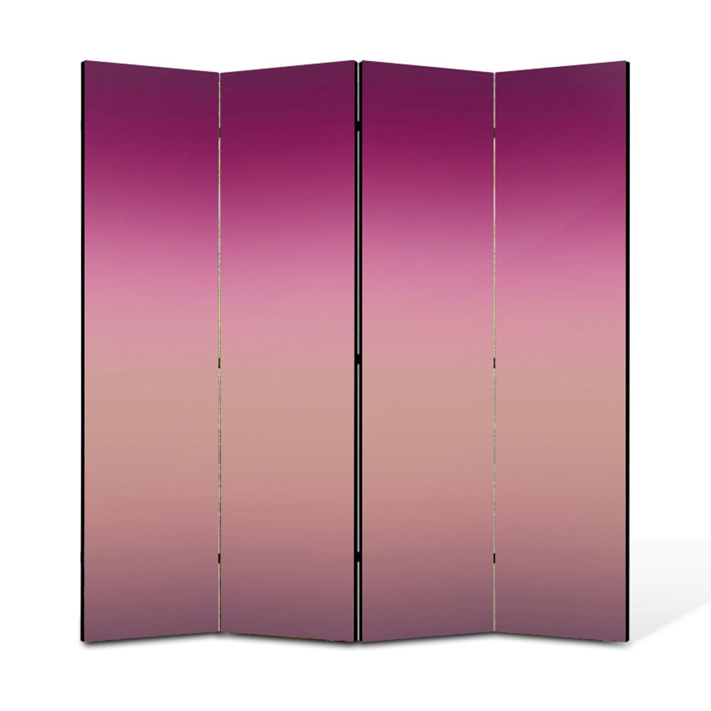 Paravan 4 piese Premium Heartwork TrueColor Nuante de violet, Panza pe cadru de lemn, Decoratiuni Moderne pentru Casa, 4 x 45 x 180 cm, 180 x 180 cm