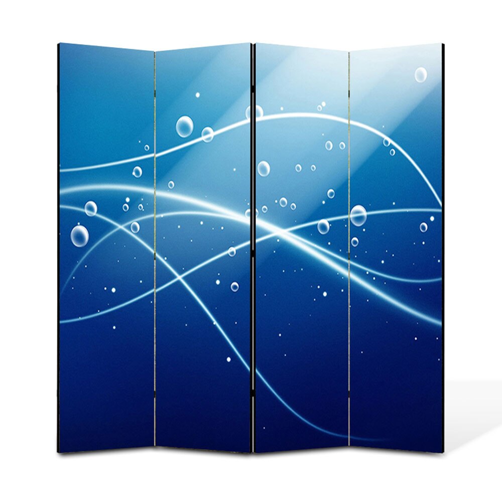 Paravan 4 piese Premium Heartwork TrueColor Sub apa, Panza pe cadru de lemn, Decoratiuni Moderne pentru Casa, 4 x 45 x 180 cm, 180 x 180 cm