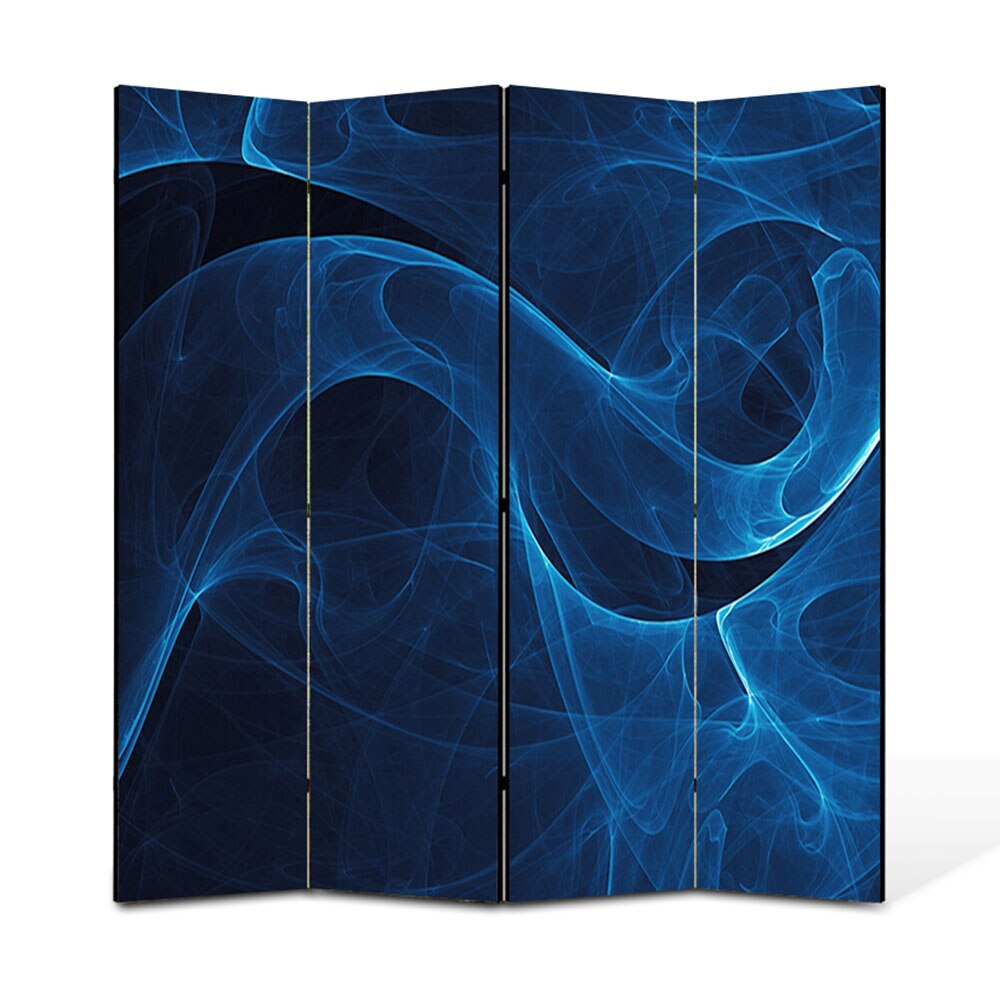 Paravan 4 piese Premium Heartwork TrueColor Fum, Panza pe cadru de lemn, Decoratiuni Moderne pentru Casa, 4 x 45 x 180 cm, 180 x 180 cm