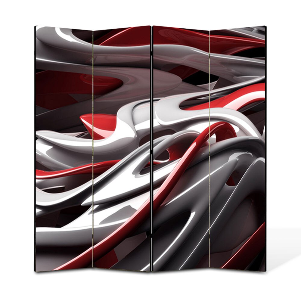 Paravan 4 piese Premium Heartwork TrueColor Plastic, Panza pe cadru de lemn, Decoratiuni Moderne pentru Casa, 4 x 45 x 180 cm, 180 x 180 cm