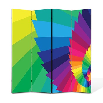 Paravan 4 piese Premium Heartwork TrueColor Elicoidal, Panza pe cadru de lemn, Decoratiuni Moderne pentru Casa, 4 x 45 x 180 cm, 180 x 180 cm Paravan 4 piese Premium Heartwork TrueColor Elicoidal, Panza pe cadru de lemn, Decoratiuni Moderne pentru Casa, 4 x 45 x 180 cm, 180 x 180 cm