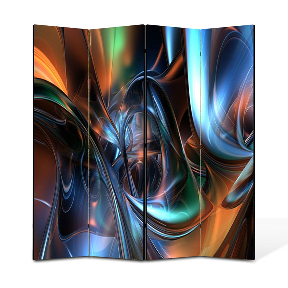 Paravan 4 piese Premium Heartwork TrueColor Arta plastica, Panza pe cadru de lemn, Decoratiuni Moderne pentru Casa, 4 x 45 x 180 cm, 180 x 180 cm